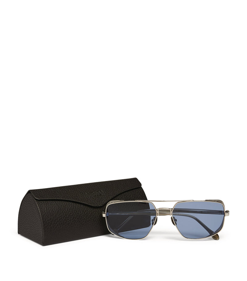 Matsuda Side-Shield Aviator Sunglasses, imported from the UK