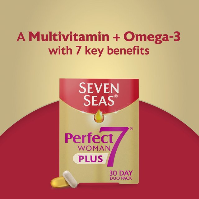 Seven Seas Perfect7 Woman Plus Multivitamins & Omega-3 30 Day Duo Pack   30 per pack