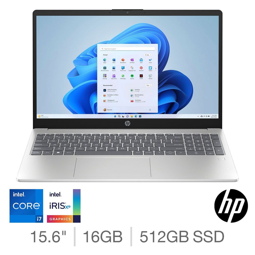 HP Pavilion SE, Intel Core i7, 16GB RAM, 512GB SSD, 15.6 Inch Laptop, 15-fd0053na