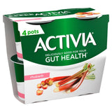 Activia Rhubarb Fruit Yoghurt   4 x 115g GOODS M&S   