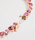 SHAY rose gold tennis bracelet with pink sapphires, imported from the UK