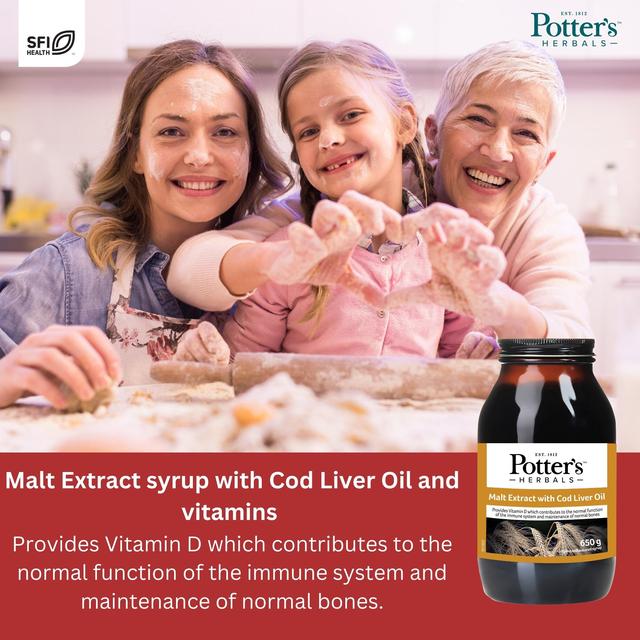 Potters Herbals Malt Extract with Cod Liver Oil Liquid    650g GOODS M&S   