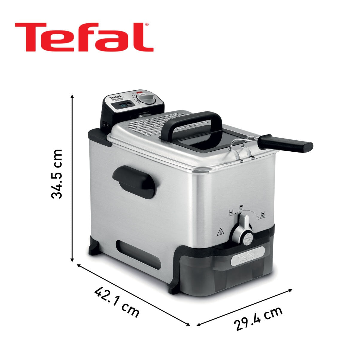 Tefal Oleoclean Pro Deep Fryer 3.5L, FR8058G0 GOODS Costco UK