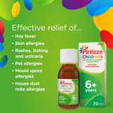 Piriteze Hayfever & Allergy Syrup Sugar Free Age 6+   70ml GOODS M&S   