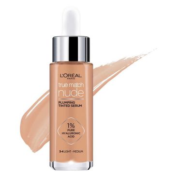 L'Oreal Paris True Match Nude Plumping Tinted Skin Serum, 1% Hyaluronic Acid GOODS Boots 3 - 4  