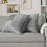 Velvet Pleated Cushion 2 Pack, 50 x 50 cm GOODS Costco UK