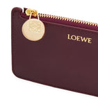LOEWE leather pebble card holder with gold-tone fastening, UK version