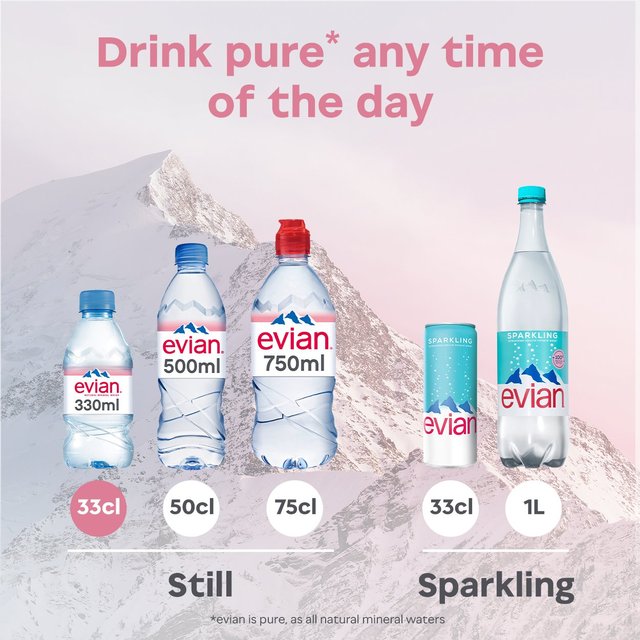 Evian Still Mineral Water   12 x 330ml GOODS M&S   