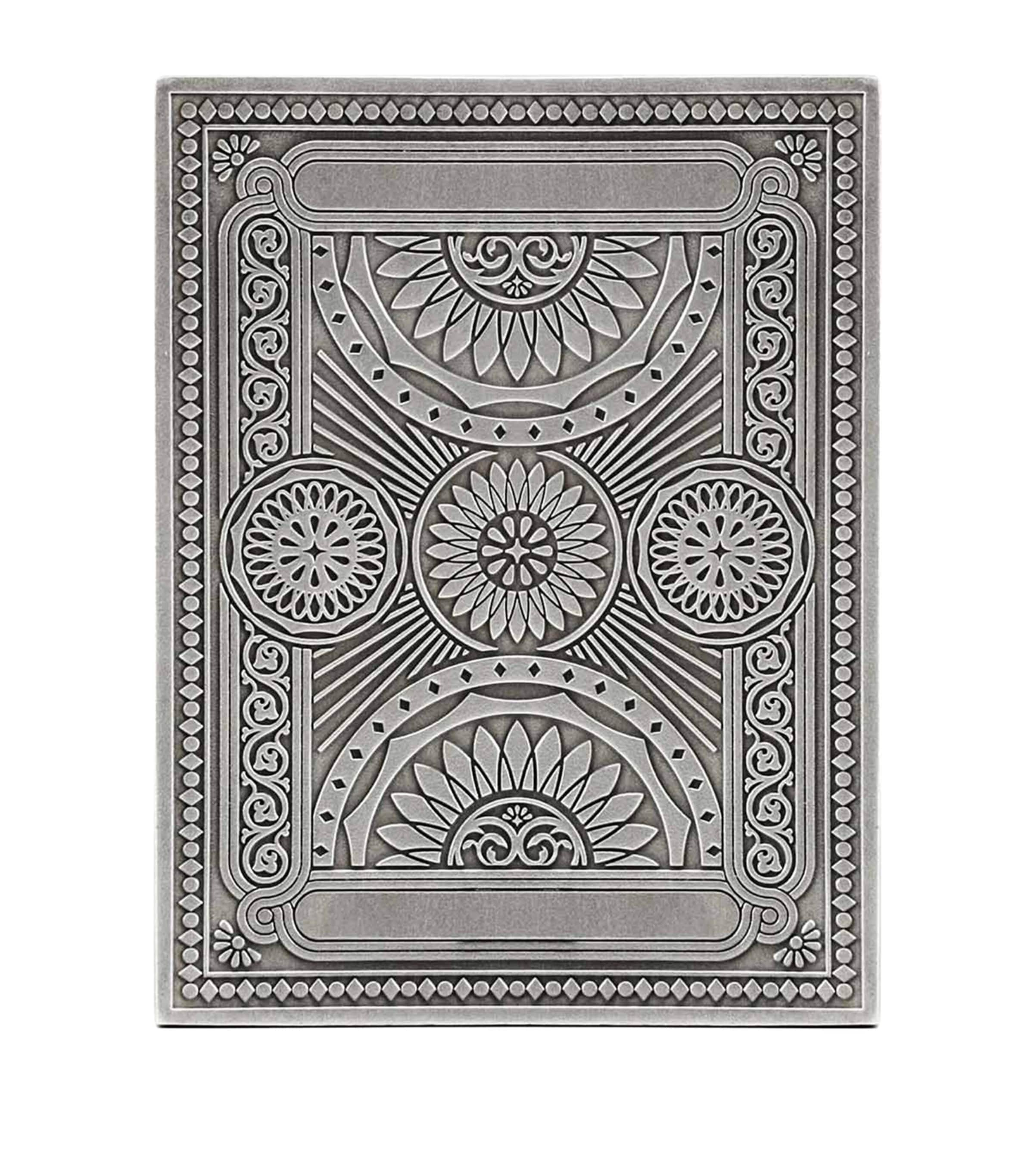 Royal Selangor Ace playing card box rubberwood and pewter, UK version