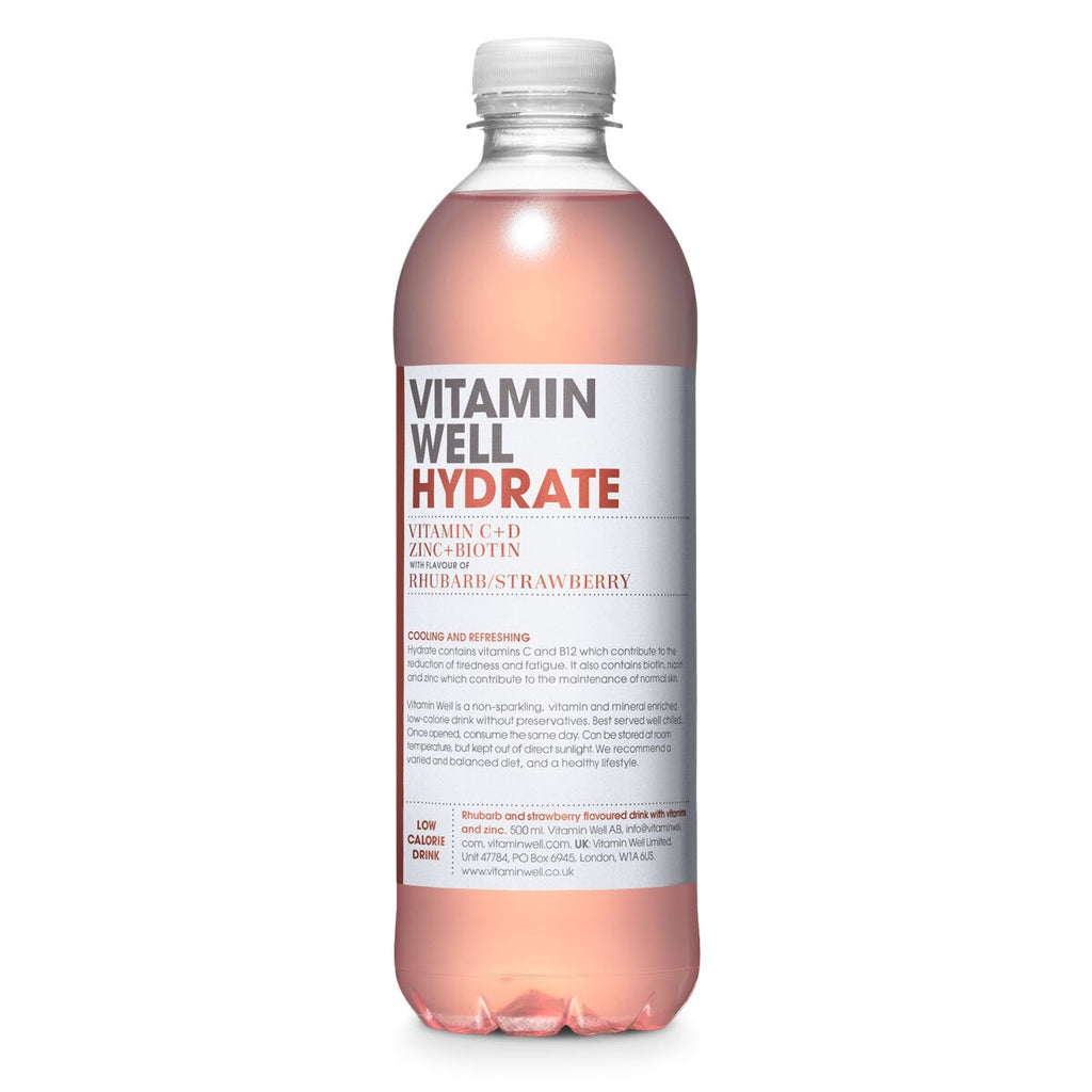 Vitamin Well Hydrate, 12 x 500ml