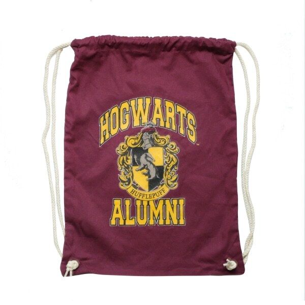 Harry Potter Hogwarts Alumni Hufflepuff Drawstring Bag