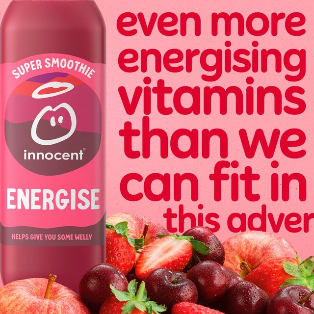 Innocent Super Smoothie Strawberry & Cherry with Vitamins   750ml GOODS M&S   