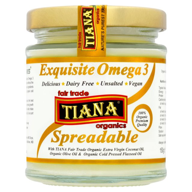 TIANA Organic Omega 3 Coconut Spreadable Butter   150ml GOODS M&S   