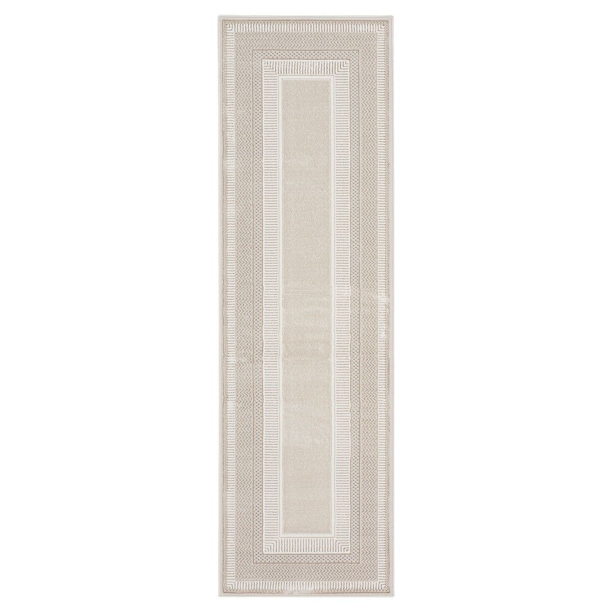 Glitz Ivory Border Runner, 69 x 229 cm GOODS Costco UK