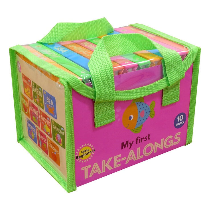 Carry Along board books set of 10 in carry bag (British brand)
