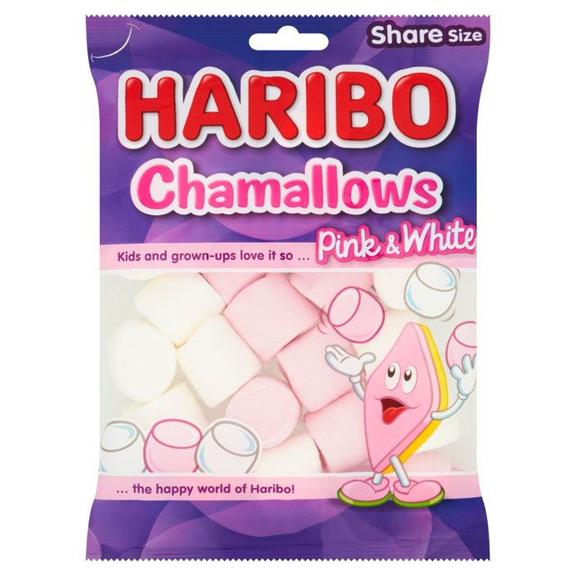 Haribo Chamallows Marshmallow Sweets Sharing Bag   140g