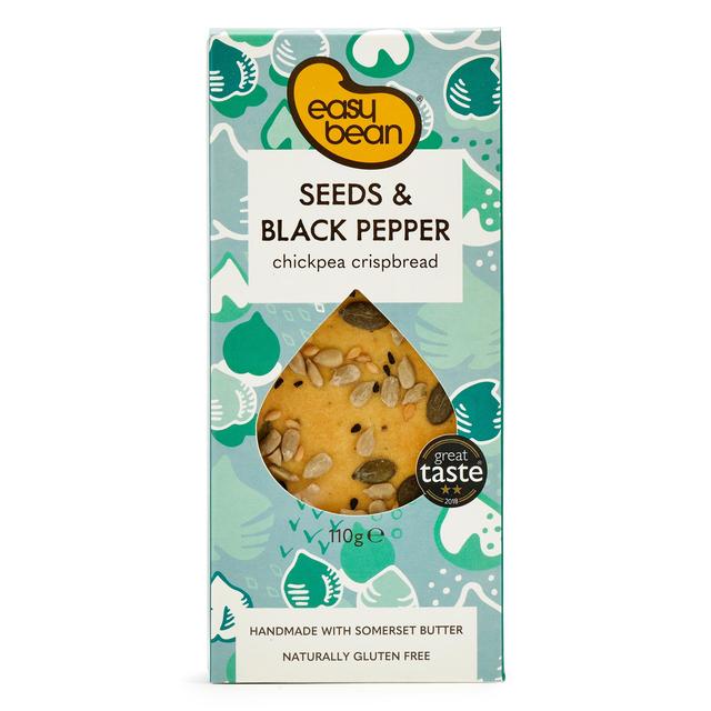 Easy Bean Chickpea Crispbread Seeds & Black Pepper   110g GOODS M&S   