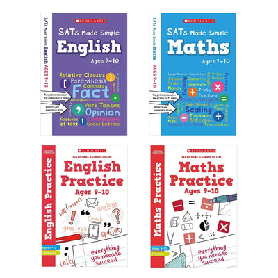 Costco UK Scholastic SATs Practice & Revision 4 Book Pack (KS2 Year 5, Ages 9-10)- Buy online at McGrocer