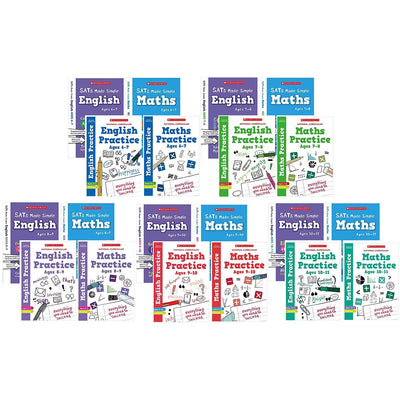 Costco UK Scholastic SATs Practice & Revision 4-Book Pack in 5 Options Educational Workbook Set- Buy online at McGrocer