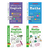 مجموعة تدريب Scholastic SATs - 4 كتب، مستوردة من المملكة المتحدة