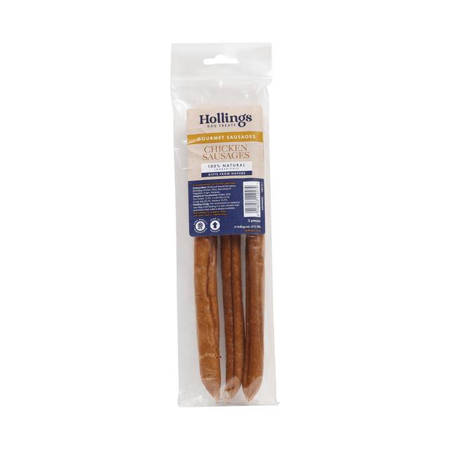 Hollings Chicken Sausage Dog Treats   3 per pack GOODS M&S   