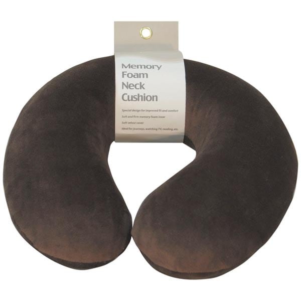 Aidapt Memory Foam Neck Cushion (Colour Brown) GOODS Superdrug   