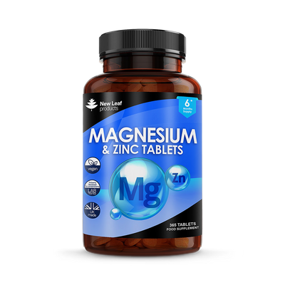 Holland & Barrett New Leaf Products Magnesium & Zinc Tablets 365 Tablets- Buy online at McGrocer