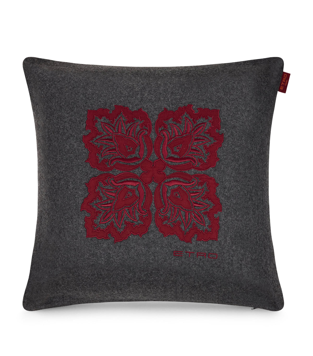 Etro velvet embroidered Loto cushion 45cm x 45cm - British product