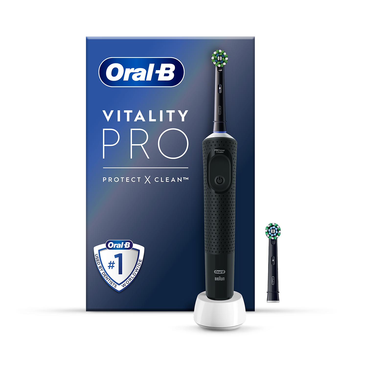 Oral-B Vitality PRO electric rechargeable toothbrush black, imported from the UK
