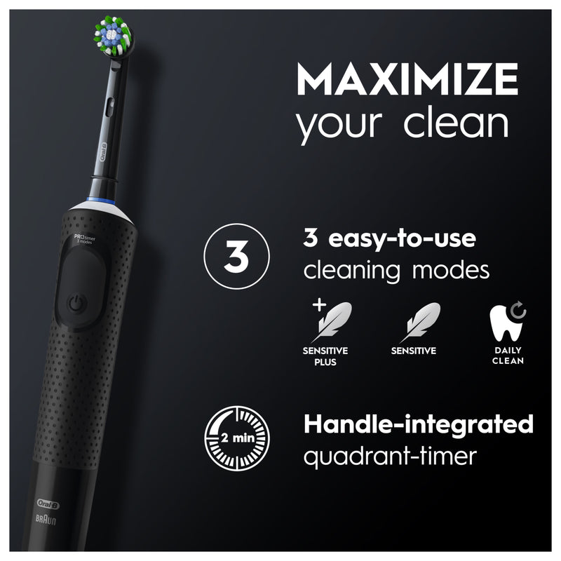 Oral-B Vitality PRO electric rechargeable toothbrush black, imported from the UK