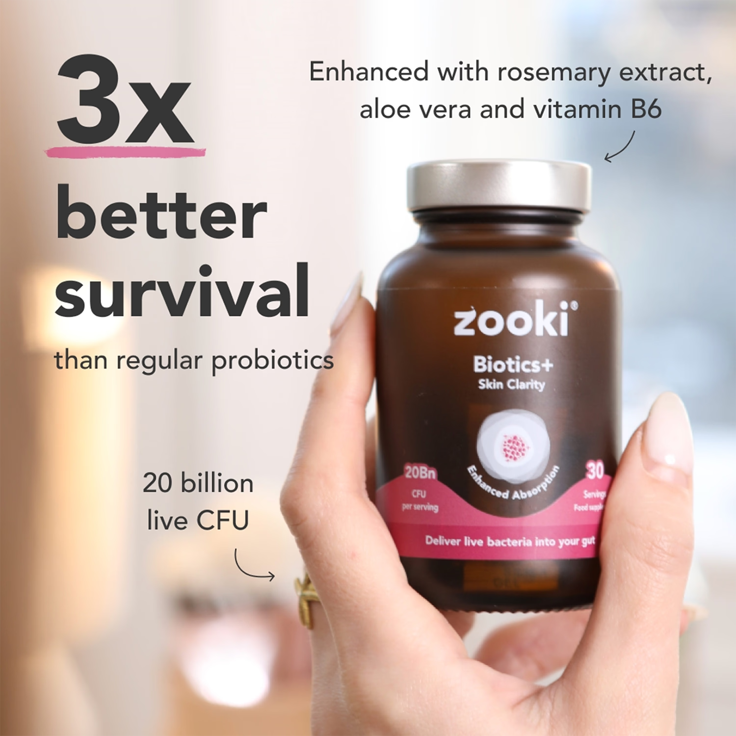 Zooki Skin Clarity supplement 30 capsules (British brand)