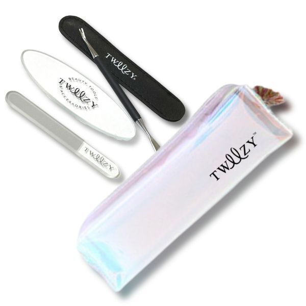 Tweezy Mani-Pedi Kit Nail Buffer Foot Buffer Cuticle Pusher GOODS Superdrug   