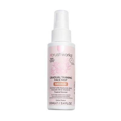 Superdrug Brushworks Gradual Tanning Face Mist Medium 100ml- Buy online at McGrocer