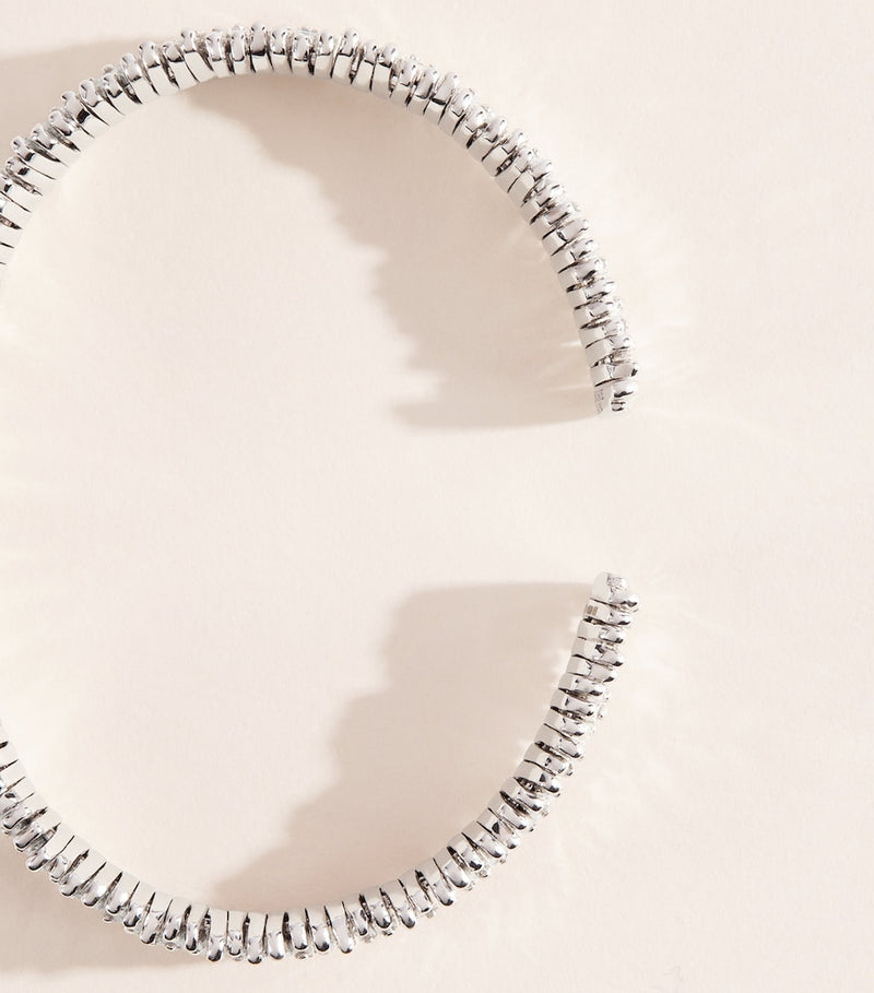Suzanne Kalan white gold diamond classic bangle (British brand)
