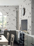 Laura Ashley Silver Animalia wallpaper 10m, UK version
