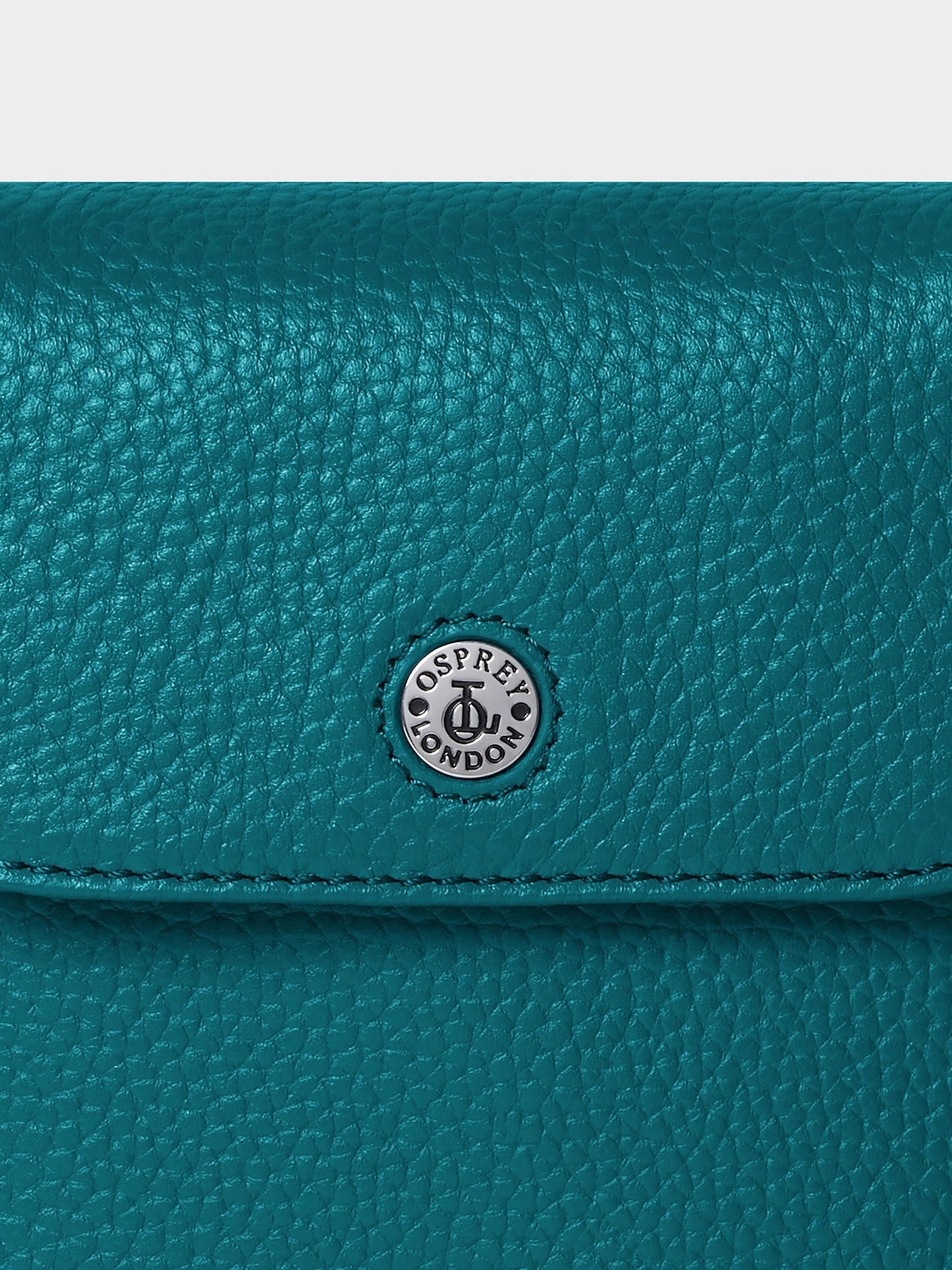 Osprey London Black Madison leather phone bag, UK version