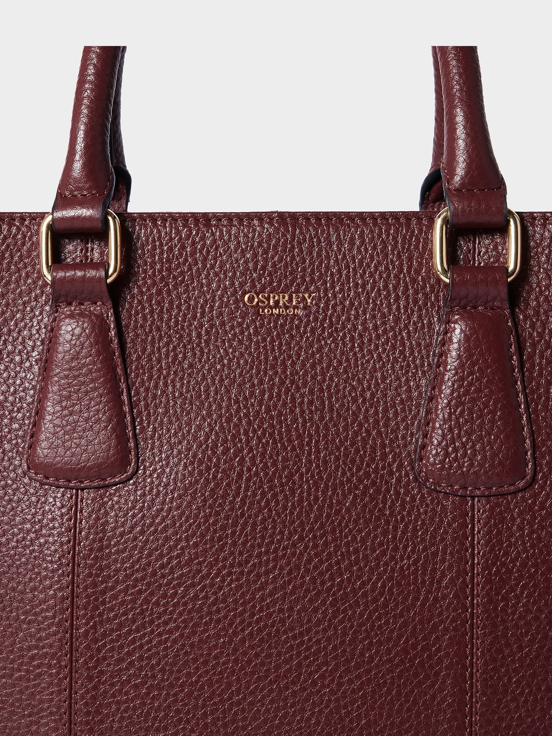 Osprey London Red The Adaline Leather Work Bag