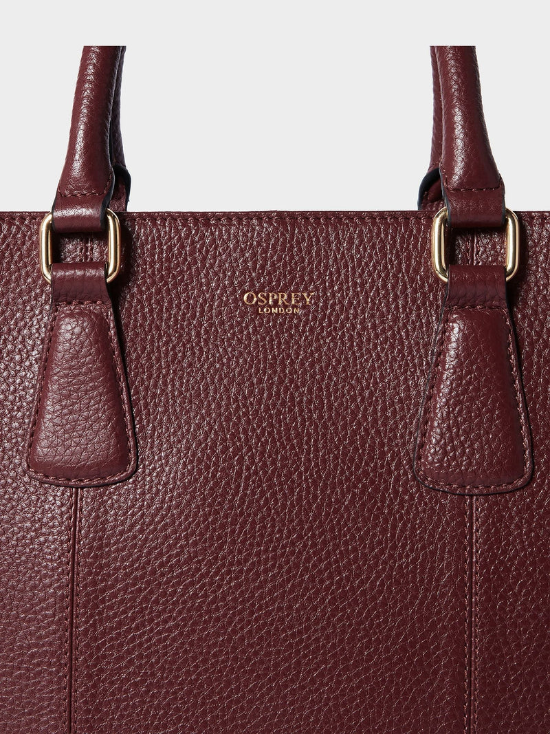 Osprey London Red The Adaline Leather Work Bag
