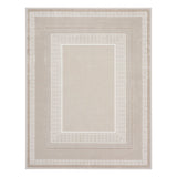 Nourison Glitz Ivory Border Area Rug Multiple Sizes, UK version