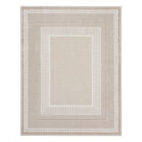 Glitz Ivory Border Rug in 3 Sizes GOODS Costco UK