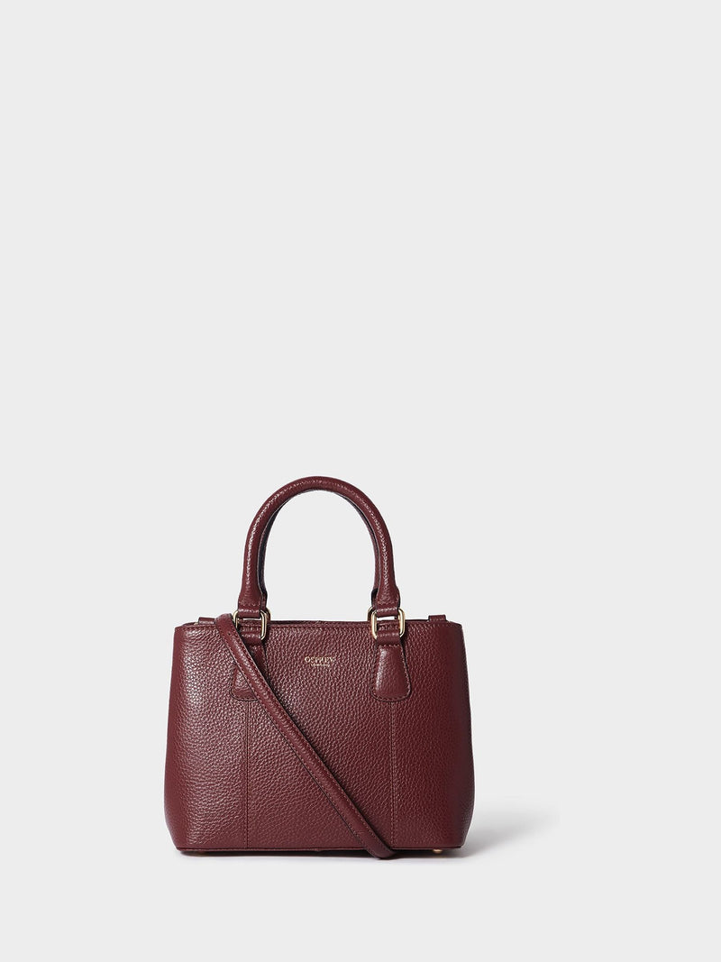 Osprey London Mini Adaline white leather grab bag (British brand)
