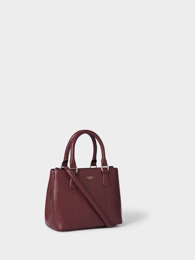 Osprey London Mini Adaline white leather grab bag (British brand)