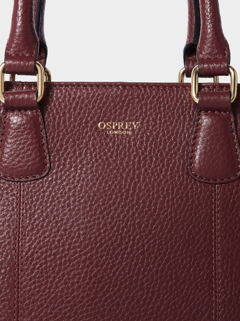 Osprey London Mini Adaline white leather grab bag (British brand)