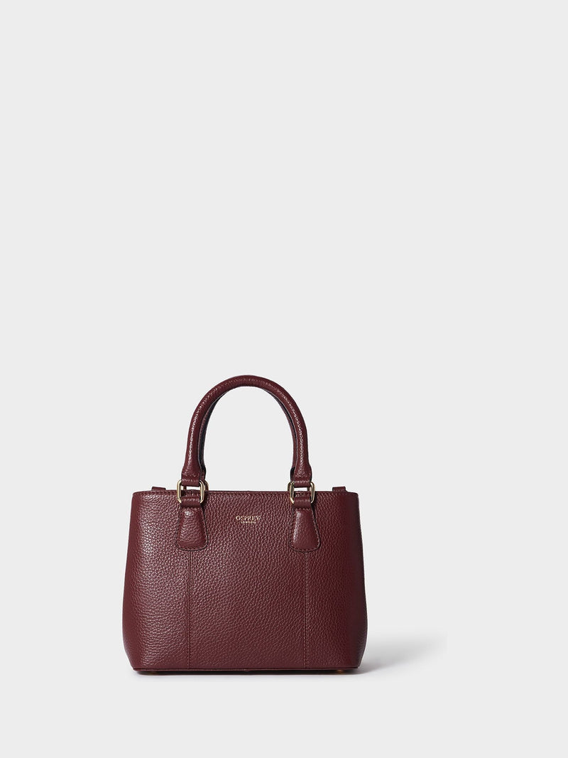 Osprey London Mini Adaline white leather grab bag (British brand)