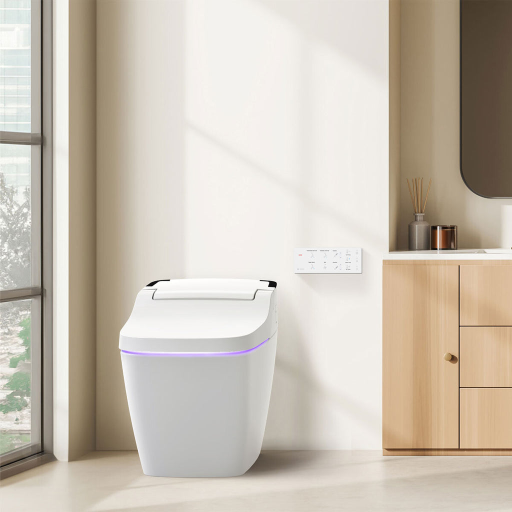 VOVO Smart Toilet in White - TCB-090SA with Vertical or Horizontal drainage