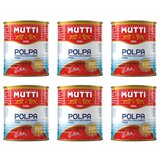Mutti Polpa Chopped Tomatoes 6 x 790g tins, imported from the UK