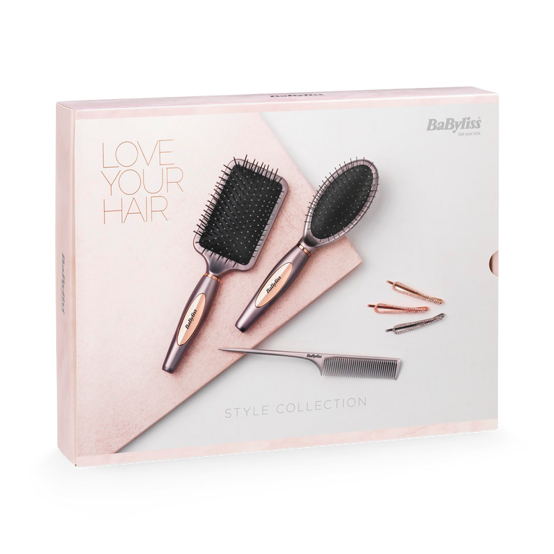 BaByliss styling collection gift set with brushes and comb, imported from the UK