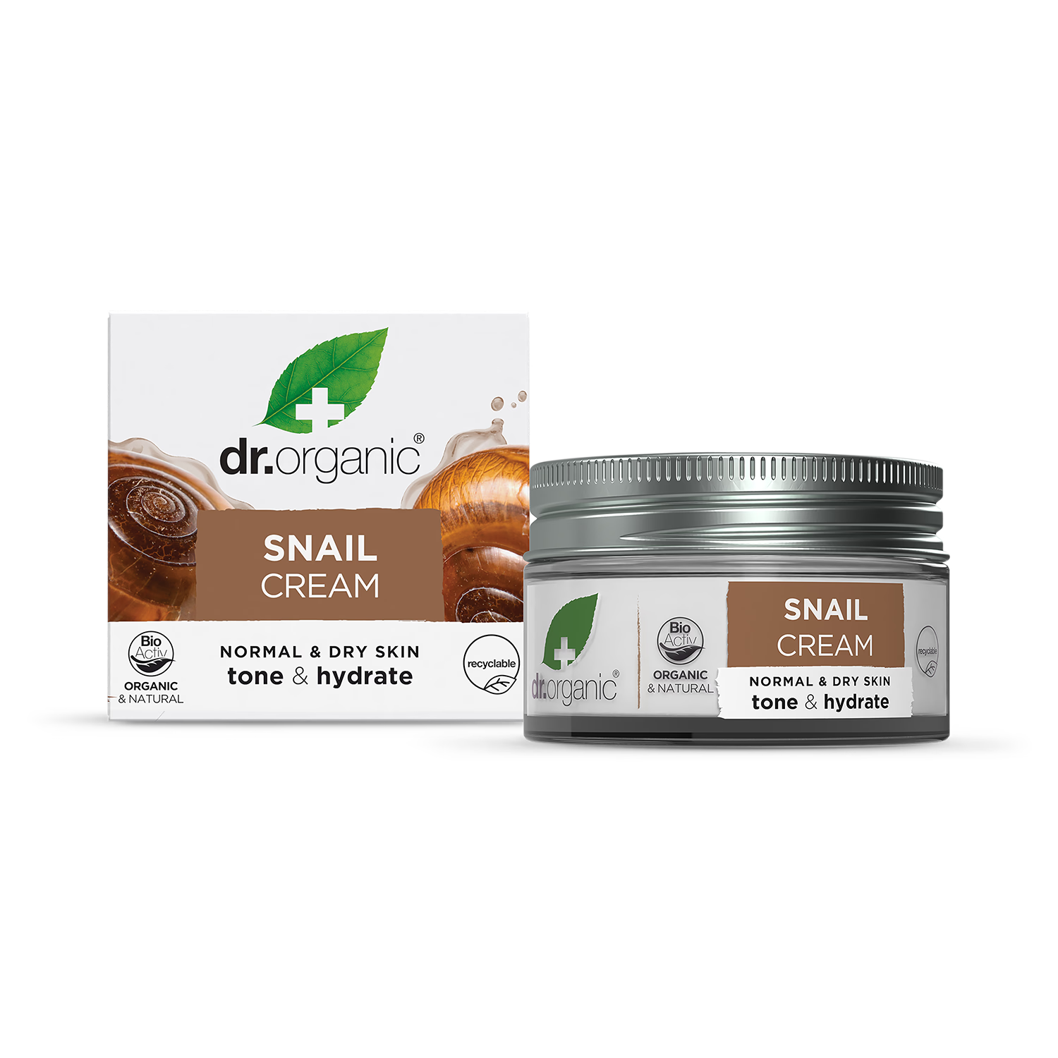 Dr Organic snail gel cream 50ml - British product