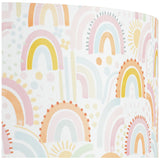 Habitat Kids Rainbow Printed Lampshade Fabric Drum Shade 35cm, UK version