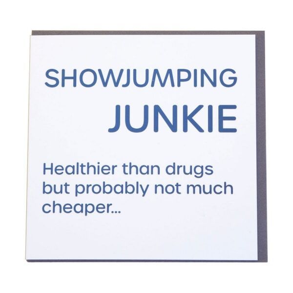 Gubblecote Showjumping Junkie Wordy Card GOODS Superdrug   